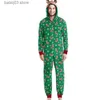 Tenues assorties pour la famille 2023 Tenues assorties pour la famille de Noël Elk Ear Rompers à capuche Combinaison Adultes Vêtements pour enfants Ensemble Pyjama Global Look Famille Noël T230921