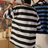 Men's T Shirts Striped T-shirts Men Loose Summer O-neck Tops Fashion Teens Half Sleeve Simple Harajuku Students Chic Basic Camisetas