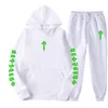 Trapstar Tasarımcı Mens Hoodie Kadınlar Mektup Deseni Baskılı Peluş Peluş Kapşon Essential Clothting Sweatshirt Çift Çift Sıradan Sportswear Hoodie Pantolon İki Parçalı Set