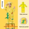 Płaszcza przeciwdeszczowe Śliczne jednorożce Oxford Cloth Baby Rainoat Outdood Wodoodporny płaszcz przeciwdeszczowy Kids Tuit Rainwear Girl Chłopiec 230920