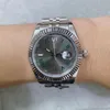 ST9 Steel Wimbledon Dial Bezel Watch 41mm 자동 메키 시아형 손목 시계 쥬빌리 스트랩 사파이어 유리 운동 남성 Watches329K