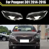Koplamp Cover Voor Peugeot 301 2014-2016 Koplamp Lens Auto Licht Vervanging Auto Shell Transparante Lampenkap Glas Caps