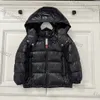 Baby designer kläder ner kappa tjock varm kappa barn stil barn outkläder höst vinter lång vit gås huva brödjacka tjej pojke lyx skiddräkt svart vit röd topp