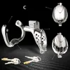 Kyskhetsenheter Ankomst Metall Öppningsbar ring Snabb Dismontering Cap Flip Design Male Chastity Device Vent Hole Bur Vuxen Toy Chastity CAG 230920