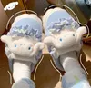 Winter Girl Home Slippers Kuromi Melody Cinnamoroll Plush Slipper Home Warm Plush Slipper Festival Gift Size 35-40