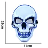 Маска на Хэллоуин, светодиодная подсветка, костюмы, страшные маски с черепом, светящаяся маска для косплея из EL-провода для Хэллоуина, товары для вечеринок, пользу
