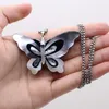 Catene Collana con conchiglia d'acqua dolce naturale Ciondolo a forma di farfalla di cartone animato Ciondoli squisiti per la realizzazione di gioielli Orecchini braccialetto fai da te