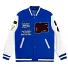 designer mens varsity jacka baseball coat mode kvinnliga bokstäver jackor broderd bokstäver jacka singel breasted topps thekhoi-12 cxg92112