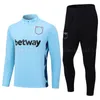 23 24 West HamS soccer tracksuits L.PAQUETA RICE EMERSON LANZINI NOBLE BOWEN NOBLE YARMOLENKO ANTONIO SOUCEK BENRAHMA 2023 2024 men training sets long sleeve