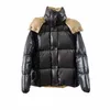 Uomo Donna designer Piumini veri piumini cappotto invernale all'aperto a prova di freddo ispessito caldo vestito di alta qualità Casual solido blac263D