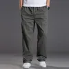 Men s Jeans Mens casual Cargo Cotton pants men pocket loose Straight Pants Elastic Work Trousers Brand Fit Joggers Male Super Large Size 6XL 230921