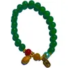 Bracelet porte-bonheur Pi Xiu en Agate de Jade, semblable à un fil, dessin d'argent