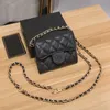 Brand Card Holders casual chain bag mini change sheep skin wallet card203e