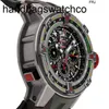 Richardmill Relógio Milles Relógios Mecânico Automático Rm60 Flyback Automático 50mm Pulseira Masculina de Titânio Rm6001 frj