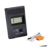 Temperaturinstrument Partihandel Digital LCD K Typtermometer Enkel ingång Pro Termoelementsond Detektor Sensor Reader Mätare TM 9 DH8WX