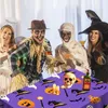 Bordduk Rektangel Halloween Cover TABLEDdukar bordsdekorationer tvättbara och vattentäta rektangulära 55.1x70.8 tum