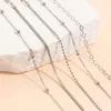 Braccialetti di collegamento 5 pezzi punk della boemia perline di metallo set di catene per le donne regolabili pulsanti francesi braccialetti gioielli a mano regali steampunk uomini