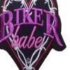 CUSTOM LOW BIKER BABE EMBROIDERED MOTORCYCLE BIKER MC ROCK IRONSEW LADIES VEST PATCH 198i