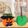 Sacs d'Halloween produits décoratifs sac à main rond Festival fantôme sacs cadeaux de bonbons pour enfants sac de citrouille LT543