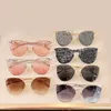Дизайнерские солнцезащитные очки для мужчин и женщин, металлические овальные очки, роскошный дизайн, солнцезащитные очки, женские очки UV400, высококачественная оригинальная коробка SPR50Z