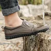 Boots Men Slip-on Rain Shoes Summer Waterproof Rubber Breathable Low-top Outdoor Casual Comfort Male Thick Platform Fishing Shoes 230920