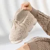 Slippers High Heel Cotton Boots for Women Winter Thickened and Warm Thick Sole Top Full Plush Home Shoes 230921