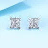 925 Srebrna Srebrna Princess Cut Lab Diamond Coldings D VVS 1CT MĘŻCZYZN MĘŻCZYZN