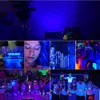 Luce di inondazione UV 50W 100W AC220V 395nm 400nm Lampada da palco fluorescente ultravioletta con spina europea per bar Dance Party Blacklight