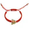 Urok bransoletki Butant Bransoletka dla kobiet Regulowana lina warta czerwona nić na ręce Przyjaźń Drop dostawa biżuteria dhuap