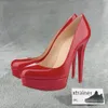 Loubutinly christians fondo rosso donna in pelle 2 cm piattaforme scarpe firmate tacchi bocca bassa scarpe eleganti scarpe da sposa con tacco scarpe comode tacchi casual re