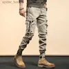 Men's Jeans Mens Light Luxury Outdoors Tactical Jeans Wear-proof Military Style Multi-pockets Cargo Pants Army Fans Slim-fit Casual Pants; L230921