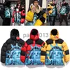 Mens Down Parkas Mens Stylist Coat Parka Parka Winter Jacket Fashion Män Kvinnor Överrock Ytterkläder Kausal Hip Hop Streetwear Staty of Liberty Cobranded Down Jacket Size M2