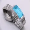 Erkekler Mekanik Saat 116400 Mavi Kadran Gümüş Beyaz Paslanmaz Çelik Kılıf Kesme Kıvrımlı Toka Üç Pin Modern Spor Moda280K