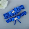 Sell One Pieces Royal Blue Bridal Garters for Bride Wedding Garters style Satin bridal socks with bridal lap Party277K