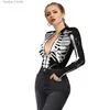 Kobiety Jumpsuits Rompers Nowy moda zamek błyskawiczny ciasny kombinezon Kobiety z nadrukiem Bodysuit Bodysuit Cosplay Ropa de Mjer damski odzież Playsit L230921