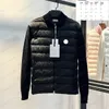 23ss Luxe designer heren donsparka's Geborduurde badge Streepafwerking Gesponnen genaaide ritssluiting met capuchon Lichtgewicht donsjack Verdikte warme winterjas voor heren Topmaat 1/2/3/4/5