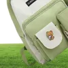 Sac à dos de sacs à dos de 4 pièces pour adolescents Canvas Travel Backpack Women Bookbags Teen étudiant Schoolbag Fashion 2108099992154