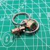 Key Rings 1Piece Titanium/Red Copper/Brass Removable Keyring Quick Release Keychain Dual Detachable Key Ring Pull-Apart Key Rings 230921