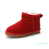 2023-Bottes enfants sur le genou enfants classique Mini demi-botte de neige hiver nœud papillon pleine fourrure moelleux fourrure Satin cheville préscolaire Enfant Enfant Enfant fille garçon