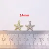 Charms 10st Strass Glanzende Ster Ogen Munt DIY Handwerk Vrouwen Meisje Mode-sieraden Nikkel Blad Cadmiumvrij