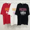 2023ss Vetements t-shirts VTM Oversized T-shirt voor mannen Hotter Than Your Ex Print Loose Fit Casual T-shirt Casual heren los T-shirt