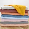 Blankets Swaddling 120X120cm Baby Soft Cotton Baby Blanket Wrap Sleepsack Swaddles Cover Solid Baby Blanket