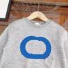 Модные детские свитер комфорт толщины для мальчика для мальчика размер 100-160 см. печать логотипа Осеннее детское пуловер.