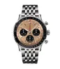 T6FG Zegarek na rękę Designer Watches Women Mens Watch Vintage 46 mm Wysokiej jakości mniejsza ramka wielokrotna tarcza navitimer skórzana