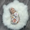 Filtar Svaddling Nyfödd baby Swaddle Soothe Wrap Sleep Filt Toddler pannband Bedding Swaddling väska Spädbarn Toddlers Hårband för pojke