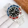디자이너 Mens 시계 GMT Movement Gold Watches 고급 자동 기계적 패션 잠수함 시계 M0B8#