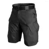 Men's Shorts Summer Men Cargo Comfortable Fastener Tape Pocket Tactical Casual Knee Length Sportswear