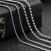 Подвесные ожерелья Unibabe Pure Silver Bright Silver Ball Chain Collece Man Supple Silver Cround Cround Chain Collece Unisex Dired Gift 230921