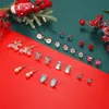 4-6Pairs Frauen Weihnachten Ohrring Set Nette Festliche Schmuck Mix Stud Baumeln Kristall Quaste Ohrringe Für Frauen Mädchen geschenke