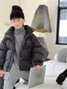 Kids boys fashion puffer blue down coats luxury designer 90% white goose down filling ultra light jackets for kid boy girls winter windbraker clothes